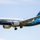 A Boeing 737 MAX jet comes in for a landing following a Federal Aviation Administration (FAA) test flight at Boeing Field in Seattle, Washington on June 29, 2020.